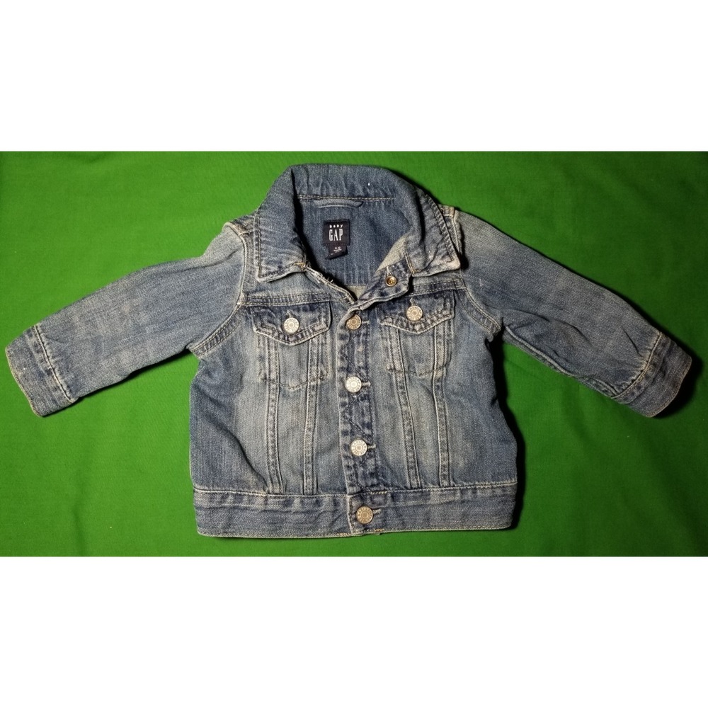 Baby Gap Blue Denim Button Up Jacket Baby Girl or Boy 6-12M